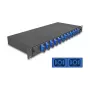 DeLOCK kuituliitoskotelo 67006 musta metalli 482x220x44mm