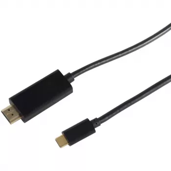 HDMI-kaapeli ShiverPeaks BS10-56025 1 m HDMI Type-A - Type-C Mini musta