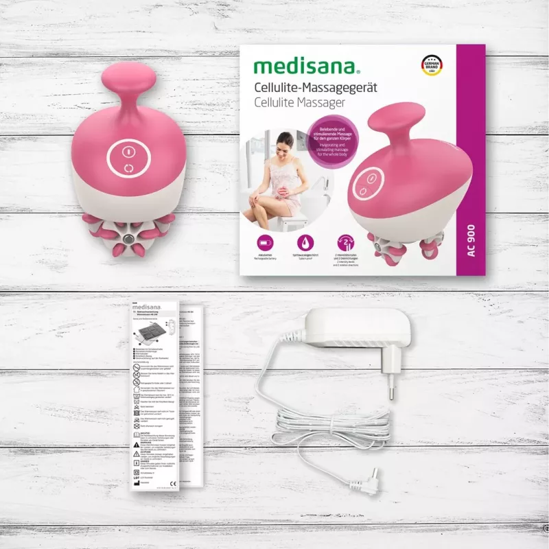 Medisana AC 900 -hierontalaite, yleismalli, pinkki, valkoinen