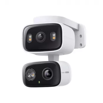 IP-turvakamera TP-LINK Tapo C246D — 3MP (2304×1296), 2,8 mm, 107,8° näkökenttä, PTZ-kaksoisobjektiivi, IP65, Wi-Fi/Gigabit, microSD enintään 512 GB