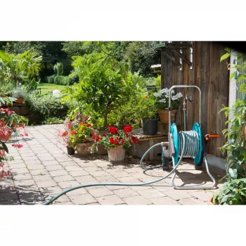 Puutarhaletku Gardena 18011-20 1,5 m maanpäällinen PVC sininen harmaa oranssi