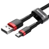 Micro-USB-kaapeli Baseus Cafule 1,5A 2 m (punainen ja musta)