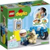 LEGO Duplo Poliisi 10967 lelumoottoripyöräsarja liikkuvilla pyörillä ja poliisihahmolla