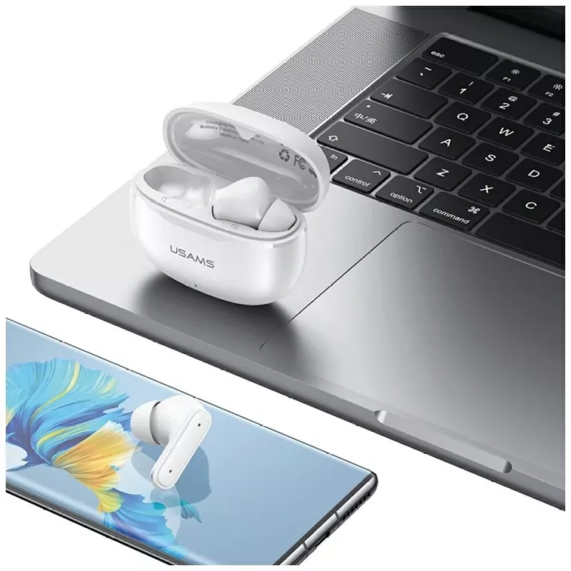 Bluetooth-kuulokkeet 6.0 E05 TWS valkoinen
