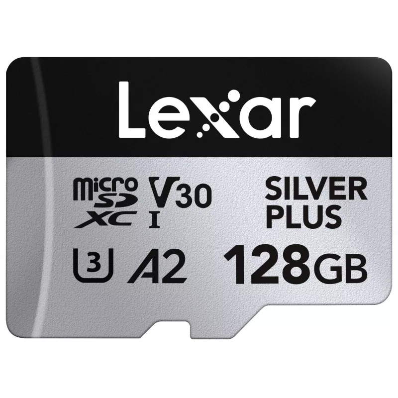 Flash-muisti Lexar 128 GB UHS-I MicroSDXC Professional SILVER PLUS
