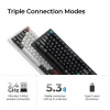 Mekaaninen näppäimistö Keychron Q1 Ultra 8K — 75% asettelu, USB + RF-langaton + Bluetooth, RGB, musta