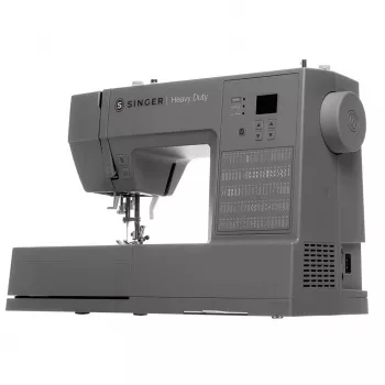 SINGER ompelukone HD6605 – sähköinen, 1-vaiheinen napinläpi, vapaavarsi, harmaa, 6 kg