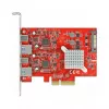 Laajennuskortti DeLOCK PCI Express x4 USB 10 Gbit/s 2x Type-A 2x Type-C