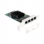 DeLOCK PCI Express x1 -kortti 4 x RJ45 Gigabit LAN BCM
