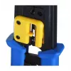 Puristin Alantec NI040 RJ-45-liittimille, teräsrakenne, muovikahvat, musta/sininen