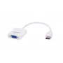 Savio CL-27B videokaapeliadapteri 0,1 m HDMI tyyppi A (standardi) VGA (D-Sub) valkoinen