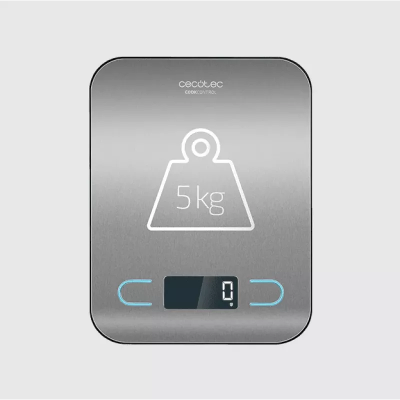 Cecotec-keittiövaaka | CookControl | enimmäiskantavuus 5 kg | jako 1 g | LCD-näyttö