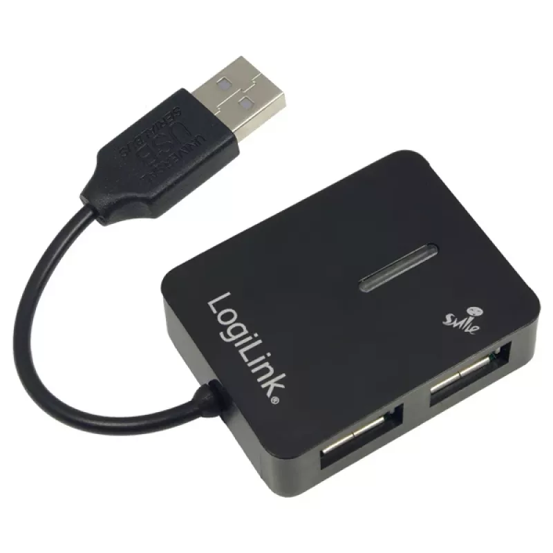 USB-keskitin LOGILINK UA0139 – 4-porttinen USB 2.0, 480 Mbit/s, musta