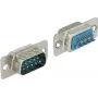 Liitin Sub-D 9 pin DELOCK 65881 — sininen/hopea, 31×15×12.5 mm