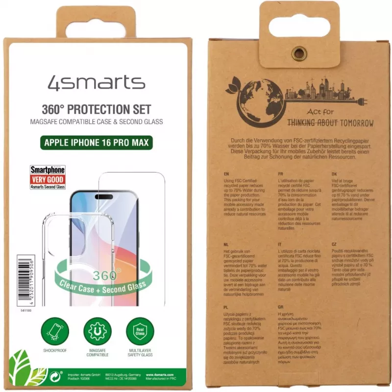 Takasuojus 4smarts iPhone 16 Pro Max