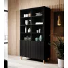 PAFOS hylly 100x40x176.5 cm matta musta