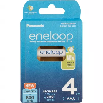 Akut PANASONIC ENELOOP AAA 800 mAh 4 kpl (BK-4MCDE/4CP)