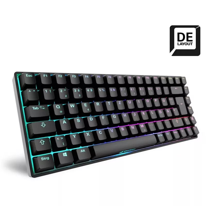 Sharkoon SKILLER SGK50 S3 -näppäimistö pelikäyttöön USB QWERTZ saksa musta