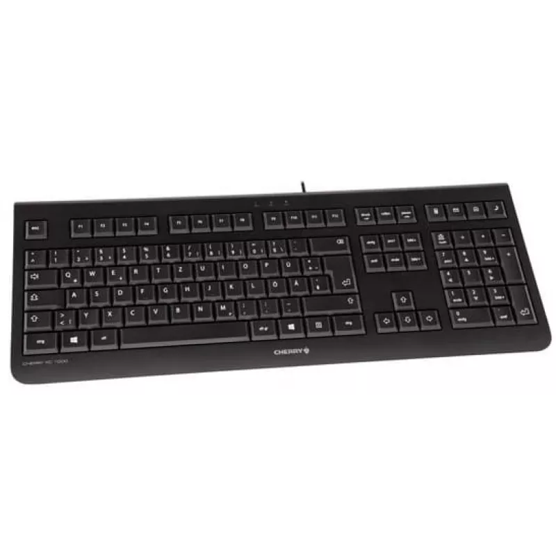 CHERRY KC 1000 näppäimistö Home USB sveitsiläinen layout musta