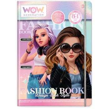 Lasten luovuussarja Euroswan Fashion Book WoW Generation WOW00054 — askartelusarja lapsille