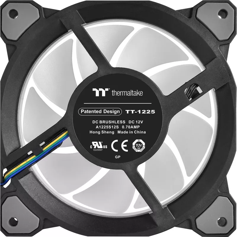 Thermaltake Riing Quad 14 RGB CL-F089-PL14SW-C 140 mm:n jäähdyttimen tuuletin, TT Premium Edition, musta