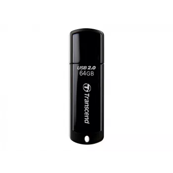 USB-muistitikku Transcend JetFlash 350 64GB, USB 2.0, musta