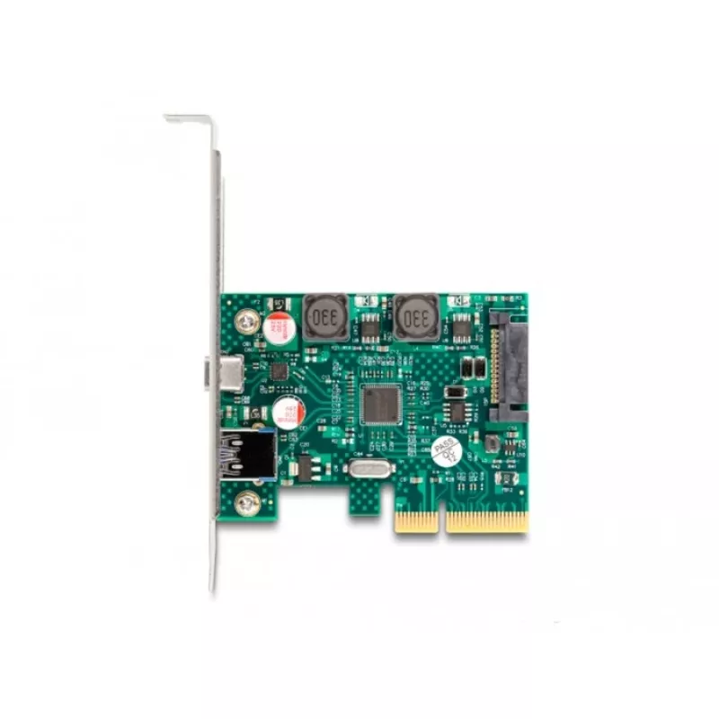 DeLOCK PCI Express x4 -kortti 1 x USB Type-C 1 x USB Type-A 10 Gbit/s