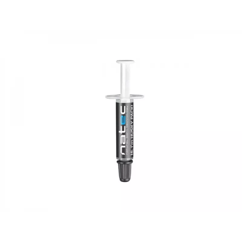 Lämpötahna NATEC Husky Pack NPT-1581, lämmönjohtavuus 4,63 W/m·K, harmaa, -30–280 °C, 10 kpl