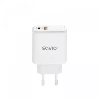 SAVIO LA-06 USB Type-A & Type-C Quick Charge Power Delivery 3.0 sisäkäyttöön
