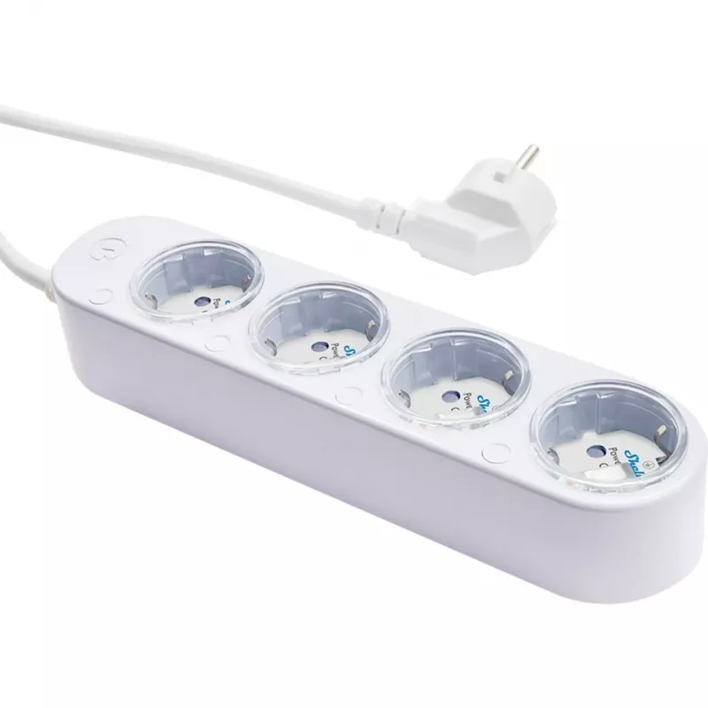 Älykäs 12A Shelly Power Strip 4 Gen4 Zigbee/Matter jatkojohto