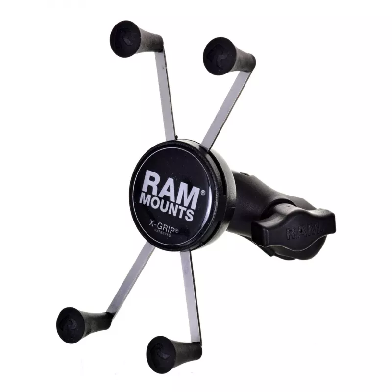 RAM Mounts X-Grip suuri puhelinteline moottoripyörän haarukanvarsipohjalla