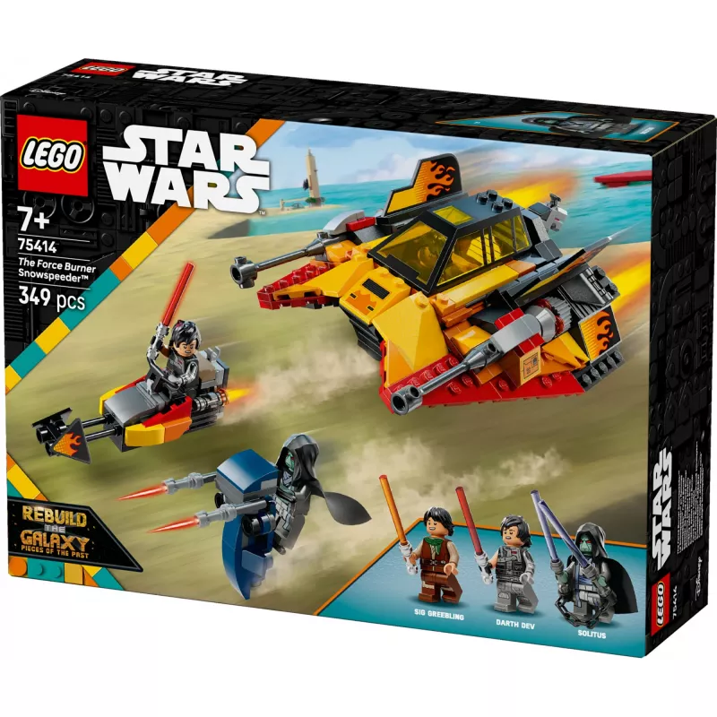 LEGO Star Wars Flame Speeder 75414 lumiajoneuvosarja – 349 osaa, 3 minihahmoa, ikä 7+