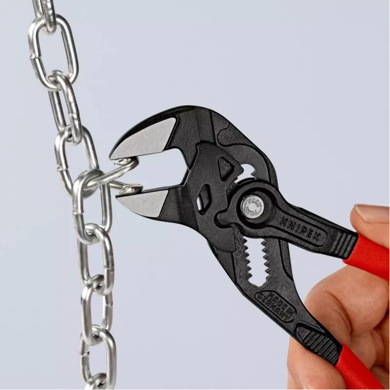 Knipex 86 01 180 putkipihdit, 180 mm, maks. avaus 40 mm, 15-portainen säätö, punainen