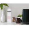 Beper BI.504 tyhjiöeristetty termospullo 500 ml, ruostumaton teräs, mukilla, punainen pilkullinen