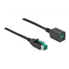 Virtalähdöllinen USB-jatkokaapeli DeLOCK 85980 12 V 1 m
