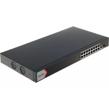 Hikvision 16-porttinen Gigabit Smart POE -kytkin