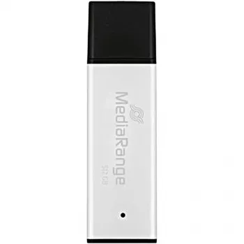 USB-muistitikku MediaRange MR1904 512 GB USB Type-A 3.2 Gen 1 (3.1 Gen 1) musta/hopea