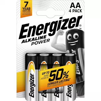 Alkaline AA -kertakäyttöparisto Energizer Classic 1,5V LR6 — 4 kpl, 50,5×14,5 mm, 23 g