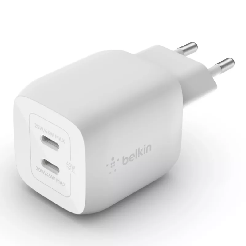 Belkin WCH011vfWH kannettava, älypuhelin, tabletti valkoinen AC pikalataus sisäkäyttöön