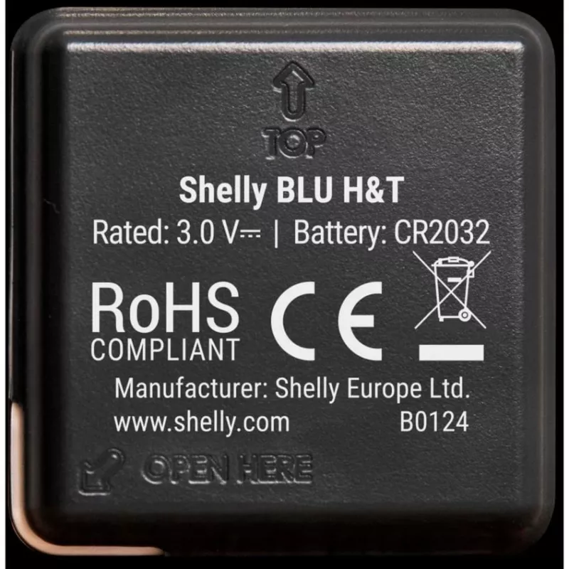 Shelly BLU H&T lämpötila- ja kosteusanturi (musta)