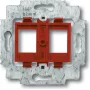 BUSCH JAEGER 1753-0-8055 - 2 x RJ-45 - punainen - metalli - muovi