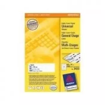 Itseliimautuvat tarrat Avery Universal 105x35mm 1 600 kpl