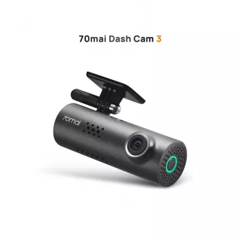 70mai M200 autokamera, 1080p Full HD 1920×1080, H.265, 60 fps, 300 mAh akku, Wi-Fi, microSD 128 GB asti, aukko f/1.8, musta