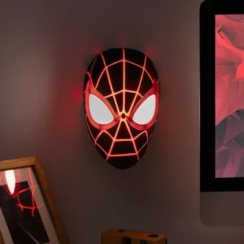 Pöytävalaisin Paladone Mask Light PP14323SPMVN Spiderman Miles Morales – hahmon muotoinen yövalo