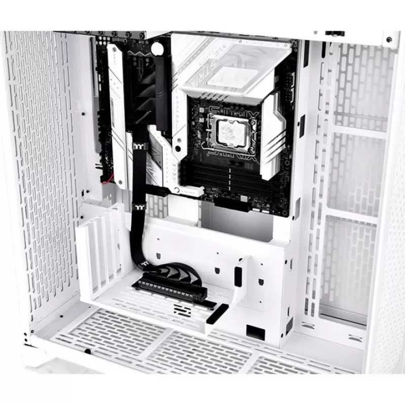 Thermaltake PCI-E 4.0 kaksinkertainen 90 asteen riser-kaapeli, 40 cm, musta