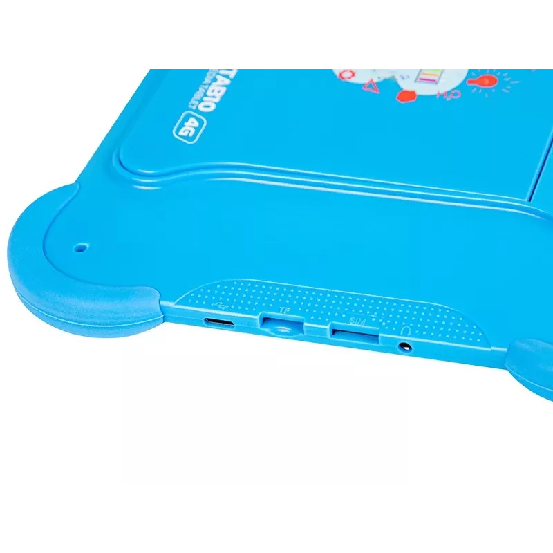 BLOW KidsTAB10 4G tabletti, 10,1 tuuman FHD 1920x1200, 8-ytiminen T606 1,6 GHz, 4 Gt RAM, 64 Gt, Android 12, LTE, GPS, kotelolla, sininen