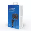 FM-lähetin SAVIO TR-14 Bluetooth USB, FM 87,6–107,9 MHz, MicroSD, USB-C, 12 V autovirtalähde