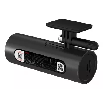 70mai M200 autokamera, 1080p Full HD 1920×1080, H.265, 60 fps, 300 mAh akku, Wi-Fi, microSD 128 GB asti, aukko f/1.8, musta