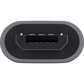 Goobay USB 2.0 Hi-Speed -adapteri, harmaa, harmaa – USB-C™-liitäntä > USB 2.0 Micro-liitin (Type-B) (55553)