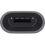 Goobay USB 2.0 Hi-Speed -adapteri, harmaa, harmaa – USB-C™-liitäntä > USB 2.0 Micro-liitin (Type-B) (55553)